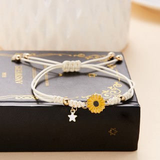 Vòng Tay RINHOO FRIENDSHIP Hoa Hướng Dương May Mắn Nữ Và Bé Gái Nhỏ Tươi Vòng Tay Hy Vọng Tình Bạn Tốt Nghiệp Quà Tặng Kỷ Niệm