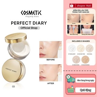COSMKTIC Đảm bảo giá thấp nhất Phấn phủ kiềm dầu PERFECT DIARY chống thấm nước kiểm soát dầu lên đến 12h với 3 màu tùy chọn 7g