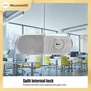 Khóa chốt cửa kính đôi Cửa kính hai lớp không lỗ khóa inox Cửa kính trượt khóa trung tâm 301