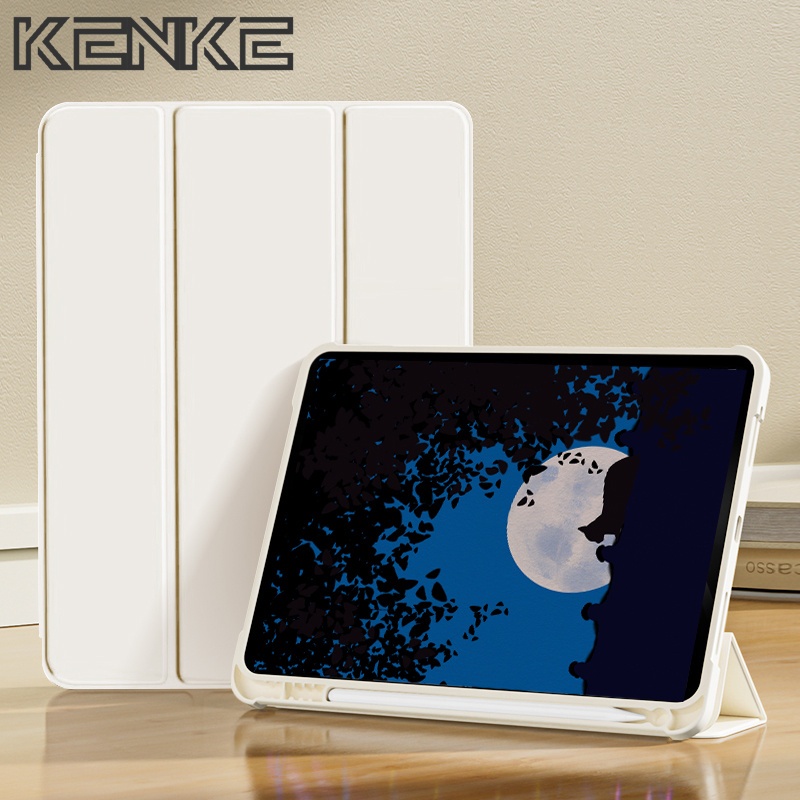 KENKE ipad case TPU silicone soft case With pencil slot for ốp lưng ipad gen 10 11 (A16) pro 12.9 in