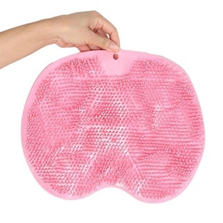 Fashionbanana chà lưng bàn chải phòng tắm non-slip wash foot pad massage shower mat với sucker bath massage foot exfoliag brush pad tyu