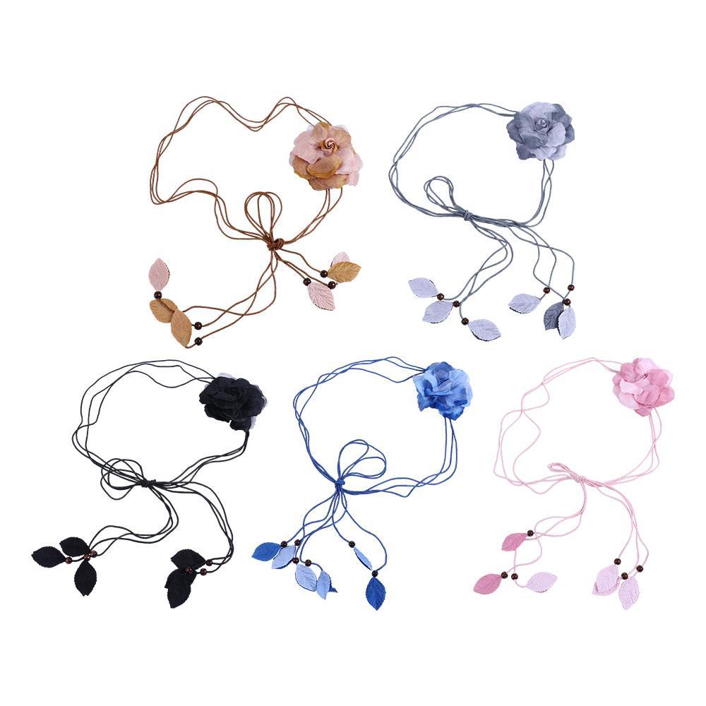 Dây thắt lưng trang trí hình hoa vải điệu đà xinh xắn dành cho nữ 150cm