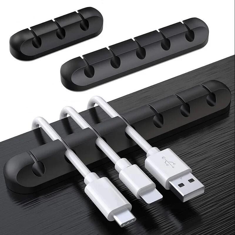 Silicone Cable Holder Desktop Earphone Clips organizer