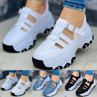 Giày nữ nêm giày thể thao hỗ trợ vòm giày thể thao mùa xuân mùa hè giày thể thao
