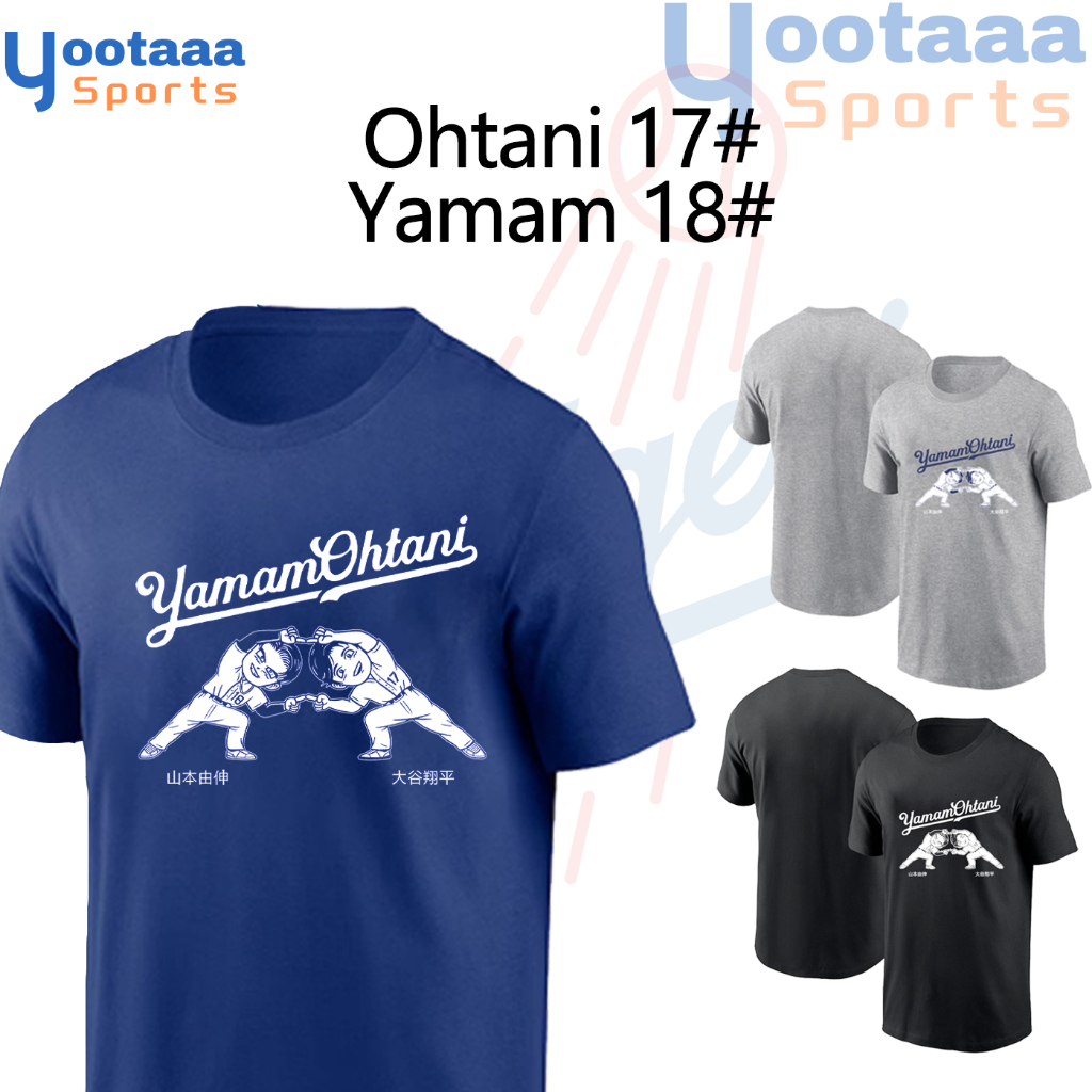 Áo thun ngắn tay MLB Dodgers YamamOhtani [S-3XL] Yamamoto Ohtani Los Angeles Dodgers