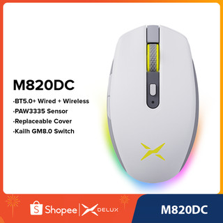 Chuột không dây delux m820dc pmw3335 dpi 32000
