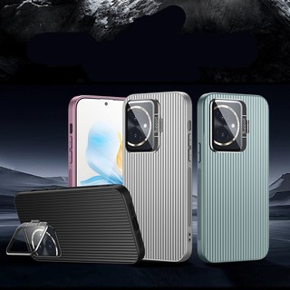 Ốp điện thoại PC cứng sóng từ tính cho Honor 100 Pro Họa tiết sóng Thiết kế cảm giác Vỏ bảo vệ ống kính gắn phim