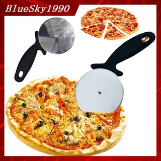 Dao cắt bánh Pizza - Dụng cụ cắt bánh Pizza lưỡi tròn tay cầm đen - Dụng cụ làm bánh
