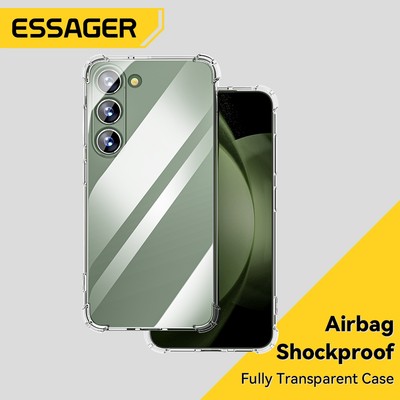 Essager S10 S21 S23 Note 9 Ốp điện thoại di động Samsung trong suốt chống rơi
