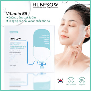 - Mặt Nạ Giấy Hunfsow Vitamin B5 Dưỡng Ẩm sáng da 5 miếng/hộp