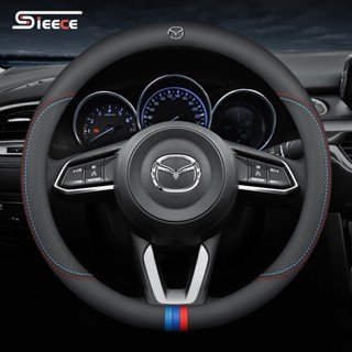 Sieece BọC Vô Da Sợi Nhỏ BọC Vô LăNg Ô Tô BọC Vô LăNg Xe Ô Tô Không Trượt ỐP Vô LăNg Ô Tô Trang Trí NộI ThấT Ô Tô Phụ KiệN Ô Tô Cho Mazda 3 5 Cx7 Mx5 6 Wagon Cx5 2 Rx7 Cx30 Cx-3 Cx8 Cx3 Atenza Bt50 323 Axela Cx9 Rx8