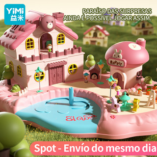 Yimi HÀNG CÓ SẴN Sang Trọng Nhà Búp Bê Lớn Nhà Công Chúa Cô Gái DIY Nhà Búp Bê Đồ Chơi Mô Hình Cô Gái Nhà Công Chúa Nhà Búp Bê Cho Trẻ Em Quà Tặng Sinh Nhật