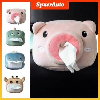 Hộp Đựng Khăn Giấy Hình Thú Nhồi Bông Dễ Thương Cho Xe Hơi