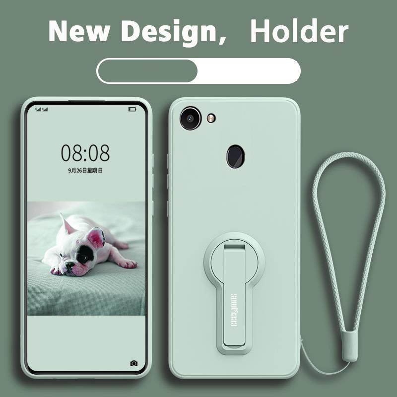 ốp lưng Ốp điện thoại Oppo F5 Oppo F7 Ốp mềm Ốp chống sốc mịn bảo vệ silicon lỏng thiết kế mới 360 ° với giá đỡ ytxzzj01 đẹp viền vuông cute