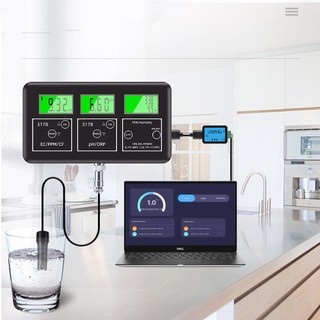 Starhouse máy kiểm tra chất lượng nước 7in1 ph orp ec tds cf độ ẩm nhiệt đo cho bể cá