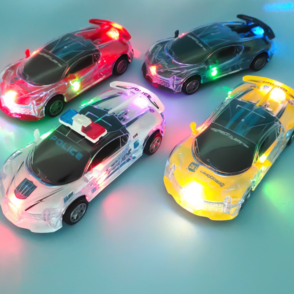 Mô Hình Xe Cảnh Sát Chống Sốc Có Đèn Và Nhạc Cho Bé Trai 1-5 Tuổi