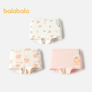 Quần Lót Bé Gái Balabala Cotton Boxer Quần Short Cho Trẻ Em Bé Mềm Mại Thoải Mái Hoạt Hình Dễ Thương Ba Gói