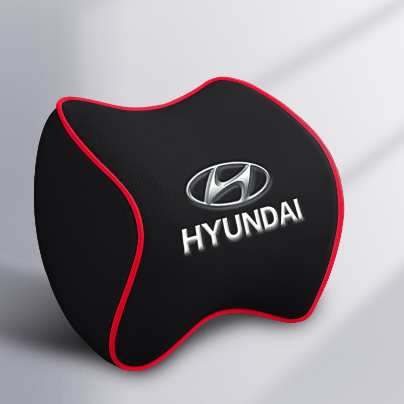 Memory Foam Đầu Ô Tô Gối Cổ Cho Xe Hyundai Getz Accent Santa Fe Tucson Elantra Creta Veloster Grand 