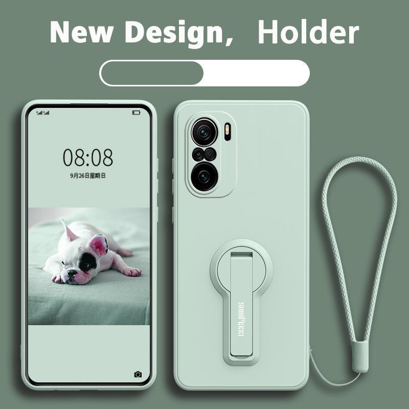 ốp lưng Ốp điện thoại Xiaomi POCO F3 Ốp mềm Ốp chống sốc mịn bảo vệ silicon lỏng thiết kế mới 360 ° với giá đỡ ytxzzj01 đẹp viền vuông cute