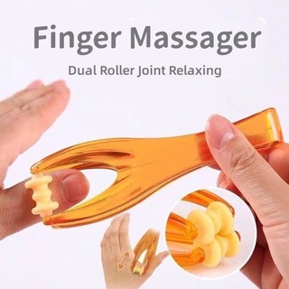 Máy mát xa tay ngón tay Con lăn kép Khớp thư giãn Làm đẹp Móng tay Dụng cụ Massage bằng nhựa