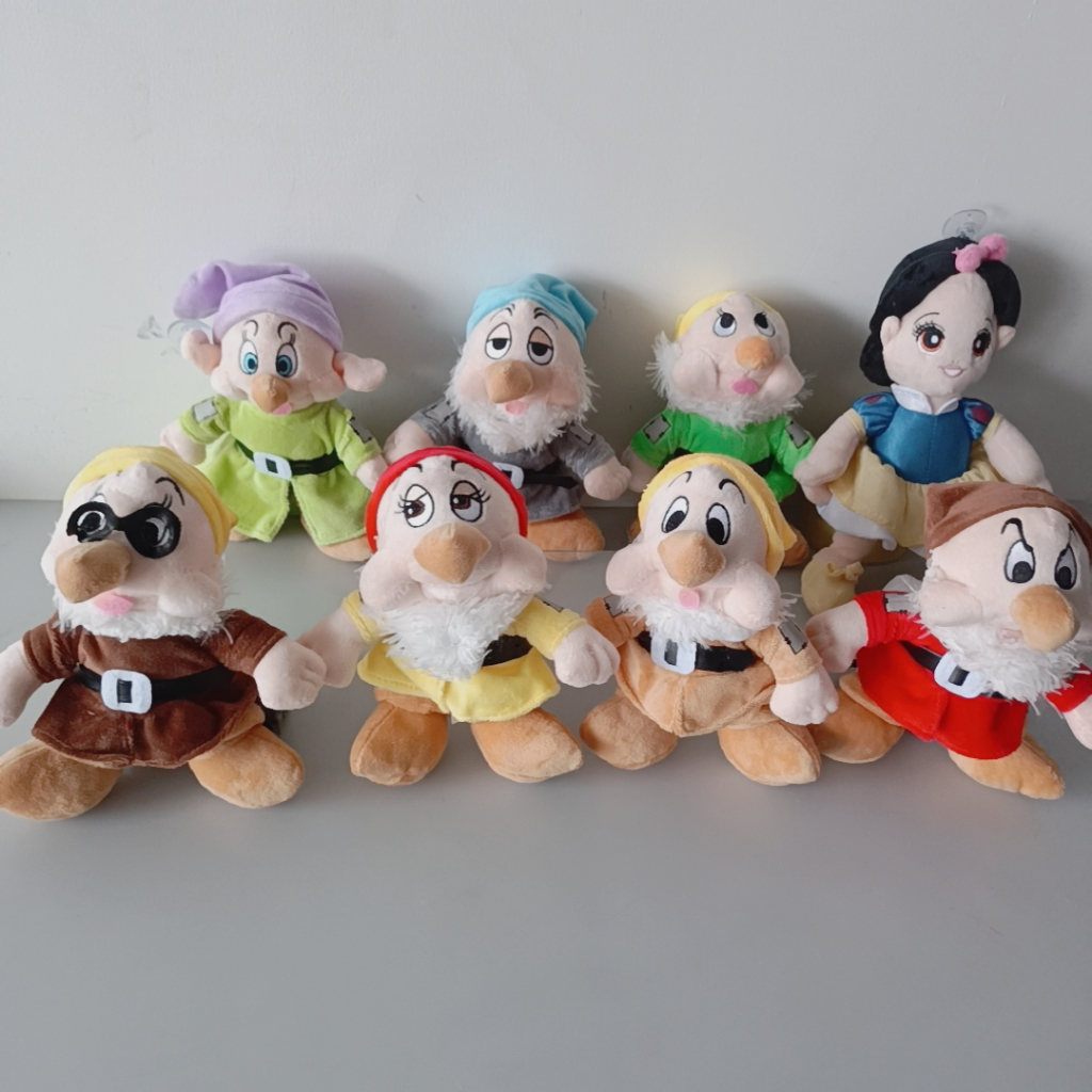 8 Chiếc 18-20cm Phim Bạch Tuyết Và Bảy Chú Lùn Hoạt Hình Sang Trọng Đồ Chơi Kawaii Mềm Nhồi Bông Búp