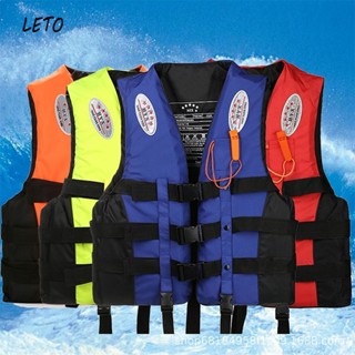 áo phao LETO Áo phao người lớn lớn nổi áo câu cá di động chuyên nghiệp Oxford trẻ em nam ô tô bơi lội nước đi bè áo phao áo phao bơi cho trẻ
