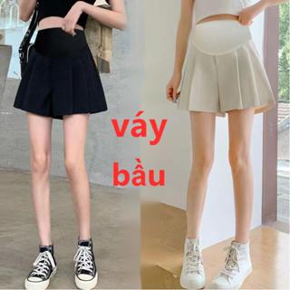 YHTN váy bầu đầm xinh mùa hè chân trẻ trung bigsize đầm bầu dự tiệc xuông thời mami body sang chảnh vây thiết kế suông đẹp bà kế yếm chất mát đẹp xếp li cotton chảnh dễ thương vay bau cho cao cấp sơ mi dễ thương dây bò bà t mie