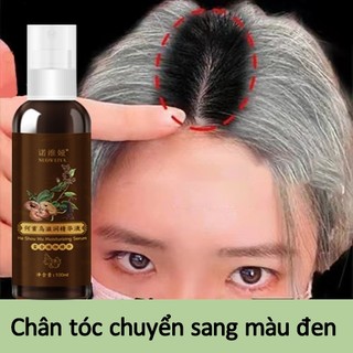 Xịt đen tóc Tinh chất đen tóc 100ml nuôi dưỡng mái tóc đen tóc trắng thành tóc đenGiúp tóc dàytự nhiên tóc đen