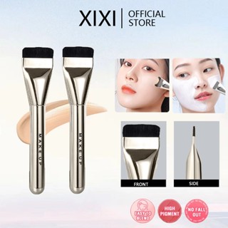 Xixi 1 Cọ Trang Điểm Lông Mềm Đầu Dẹt Bàn chải nền siêu mỏng Bàn chải đường viền mặt nhẹ và mỏng Bàn chải đường viền phẳng Trộn kem nền Bàn chải trang điểm NO.J089