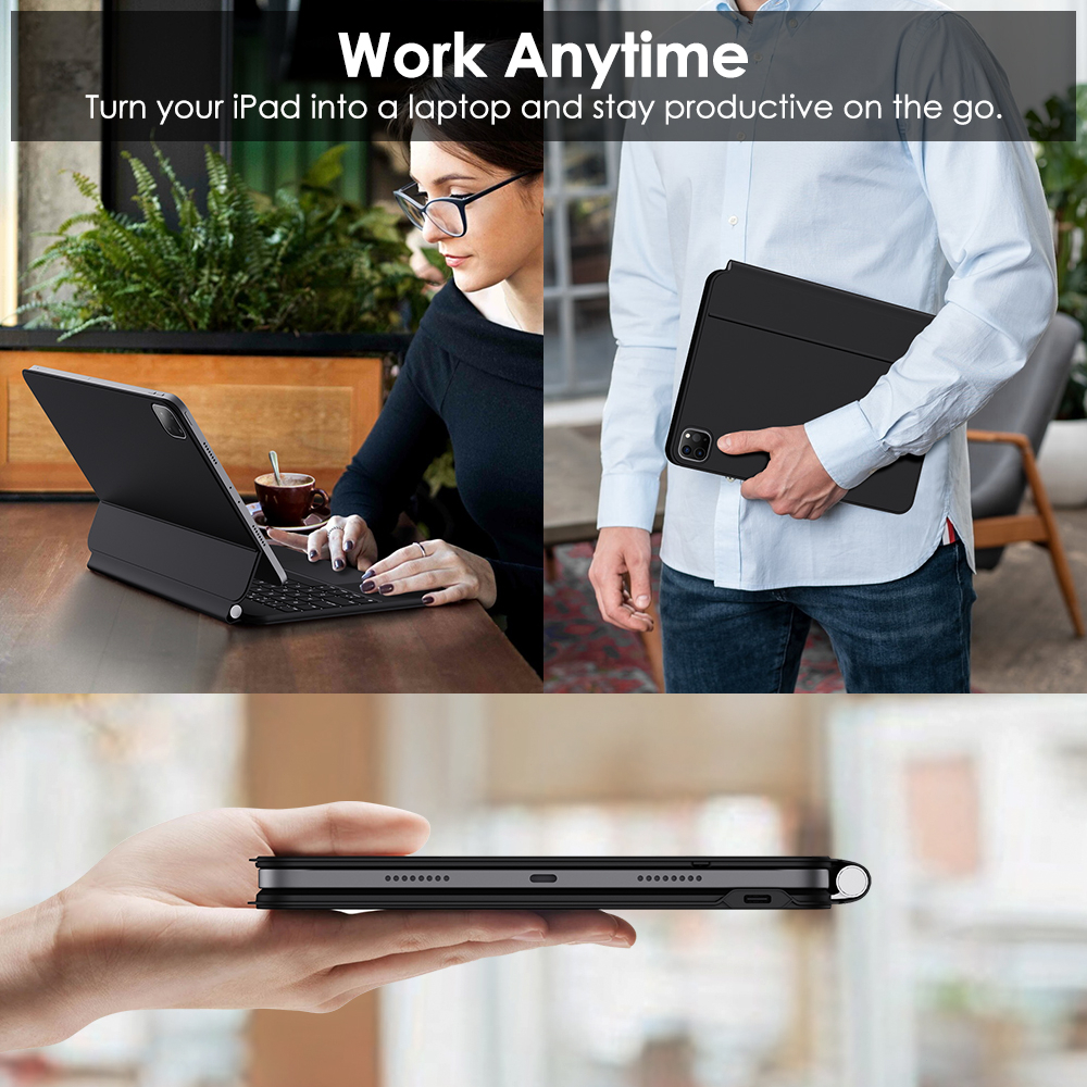 GOOJODOQ cho bàn phím iPad có màn hình LCD cho iPad  Air 4 5 6/ Pro 11 2018-2022 /Gen10 10.9/ Air11 Air13 2024-2025Air6 11 2024-2025 / Pro 11 2018-2022 / Pro 12 9 2018-2022 / Air 5 Air 4 Gen10 2024 iPad 2025 cho bàn phím iPad | BigBuy360 - bigbuy360.vn