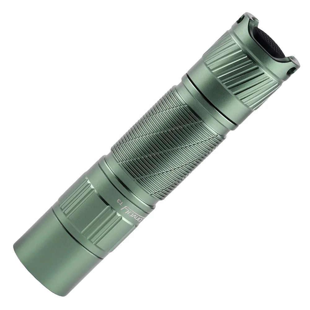 Đèn pin Convoy T3 màu xanh lá cây với XPG2 / 219B / 219C / 519A Đèn pin Mini LED cắm trại đi bộ đườn