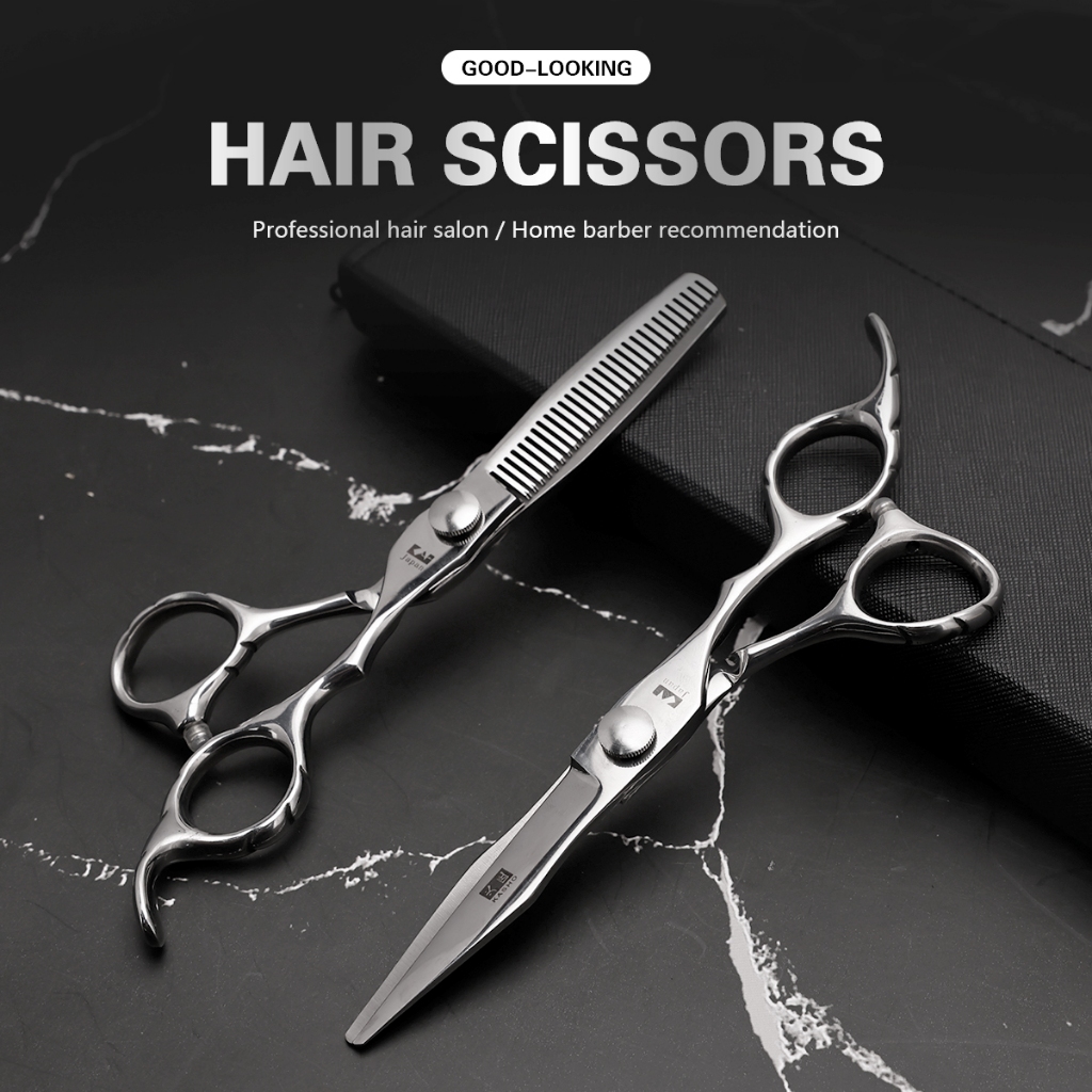 Điểm nhấn#6 Inch Pháo Hoa Salon Kéo Tóc Flat Cắt Nổ Kéo Mỏng Tóc Kéo Salon Cắt Tóc Dụng Cụ Tạo Kiểu 