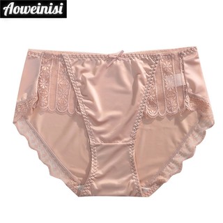 Satin Gợi Cảm Ren Giữa Eo Quần Lót Nữ Nâng Hông Thoáng Khí Kháng Khuẩn Đáy Quần Tam Giác