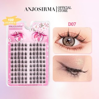 ANJOSIRMA Lông mi giả tự nhiên và mi giả cụm có thể sử dụng được nhiều lần, 10-13mm mi giả tách sợi, mi cụm tự dính mi đẹp dễ dán