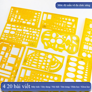 Ellipse Soạn thảo Vẽ Stencil Thước cơ hình bầu dục Mẫu tròn