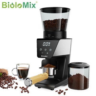 Điện BioloMix máy xay cà phê tự động Burr Mill với 30 răng bánh răng dành cho cà phê Espresso Mỹ