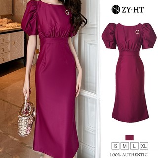 ZYHT Đầm nữ Đầm màu  tím  Đầm phiên bản  ôm vừa vặn  Đầm chất liệu  polyester  Đầm làm việc Đầm cao cấp Đầm cưới Đầm sự kiện Đầm tiệc Đầm dạ hội 50159