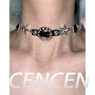 Vòng cổ choker mặt hình trái tim đính đá zircon xingx