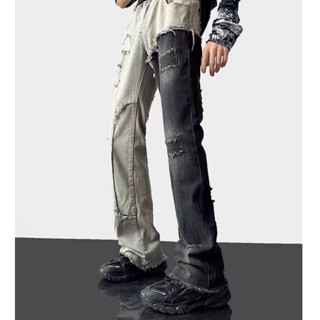  YAZHINIAO Quần nam được thiết kế với nhiều màu sắc khác nhau Quần jean rách nối châu Âu và Mỹ dành cho nam 