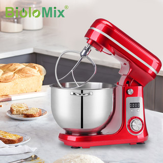 Biolomix Máy trộn đứng Biolomix 6L với động cơ yên tĩnh DC 6 tốc độ hiển thị hẹn giờ là một lựa bánh ngọt bột Khuấy