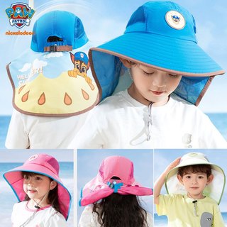 Paw patrol trẻ em mũ chống nắng bé trai mũ chống nắng bé gái mũ đi biển mùa hè mũ lớn vành băng cảm giác