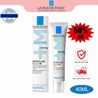 Kem giảm mụn La Roche-Posay Effaclar DUO+ M giảm mụn nhanh 8 giờ 40ml