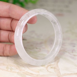 Vòng tay ngọc tự nhiên Vòng tay hoa đá trắng Vòng tay ngọc bích trong suốt