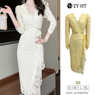 ZYHT Đầm nữ Đầm màu  quả mơ  Đầm phiên bản  ôm vừa vặn  Đầm chất liệu ren  Đầm làm việc Đầm cao cấp Đầm cưới Đầm sự kiện Đầm tiệc Đầm dạ hội 9409