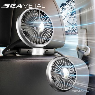  Quạt ô tô Mini SEAMETAL Quạt ô Tô USB Quạt Ghế Sau ô Tô Quạt 360 độ giá Rẻ 