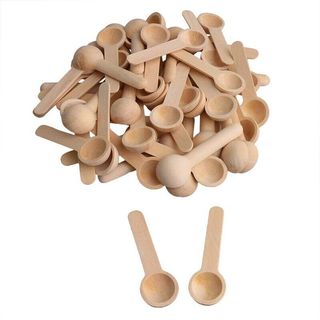 1chiếc thìa gỗ nhỏ gia vị mini đường gia vị mật ong trà thìa gỗ