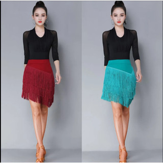Váy khiêu vũ Latin, Bộ đồ váy có viền phong cách mới, Trang phục tập khiêu vũ, Váy nữ, Váy ren, Trang phục biểu diễn thi đấu