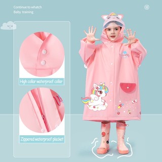 Áo mưa trẻ em bé gái bé trai áo mưa bé gái quần áo chống mưa mẫu giáo poncho trẻ em