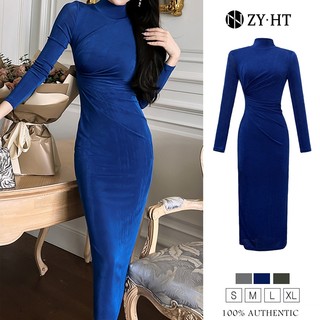 ZYHT Đầm nữ Đầm màu  đen  Đầm phiên bản  ôm vừa vặn   Đầm chất liệu bông  Đầm làm việc Đầm cao cấp Đầm cưới Đầm sự kiện Đầm tiệc Đầm dạ hội 5574