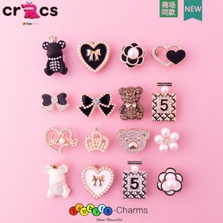 Jibbicz Miếng Dán Quyến Rũ 3D Kim Loại Bề Mặt Đá Miếng Dán Trang Trí Giày Sang Trọng bling bling Sang Trọng Cross Sandal Cross Dép Miếng Dán Dễ Thương DIY Trang Trí Giày Khóa Phụ Kiện